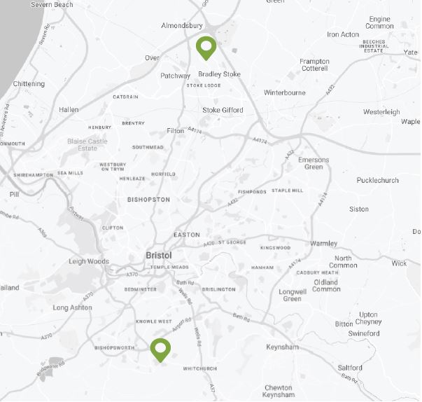 Bristol office map