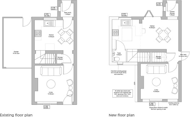 Extending and reconfiguring to create a more useful, liveable space image