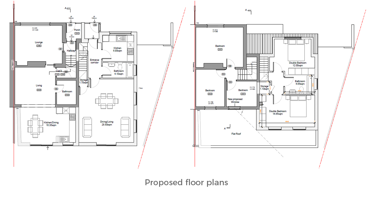 From incomplete extension to double dwelling image