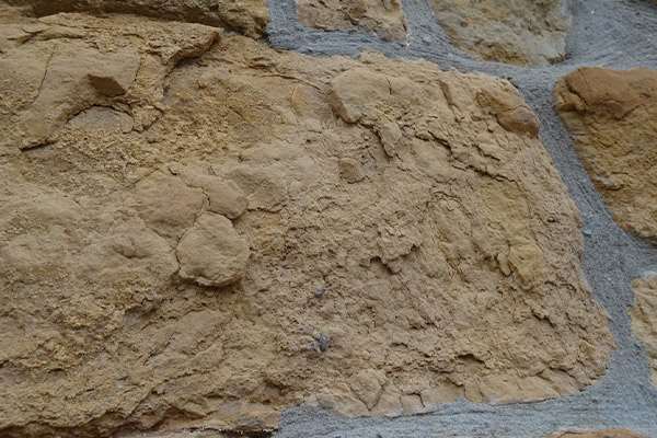 Frost damage to masonry image